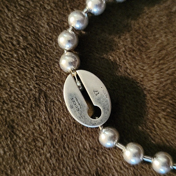 Interlocked Gucci  collection Sterling silver beaded bracelet - Picture 4 of 6